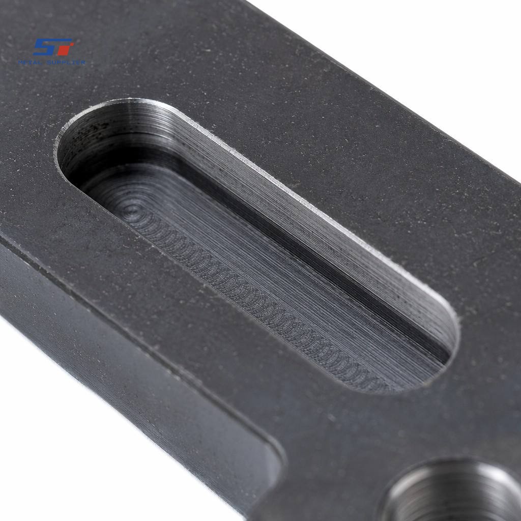 CNC milled carbon steel bracket